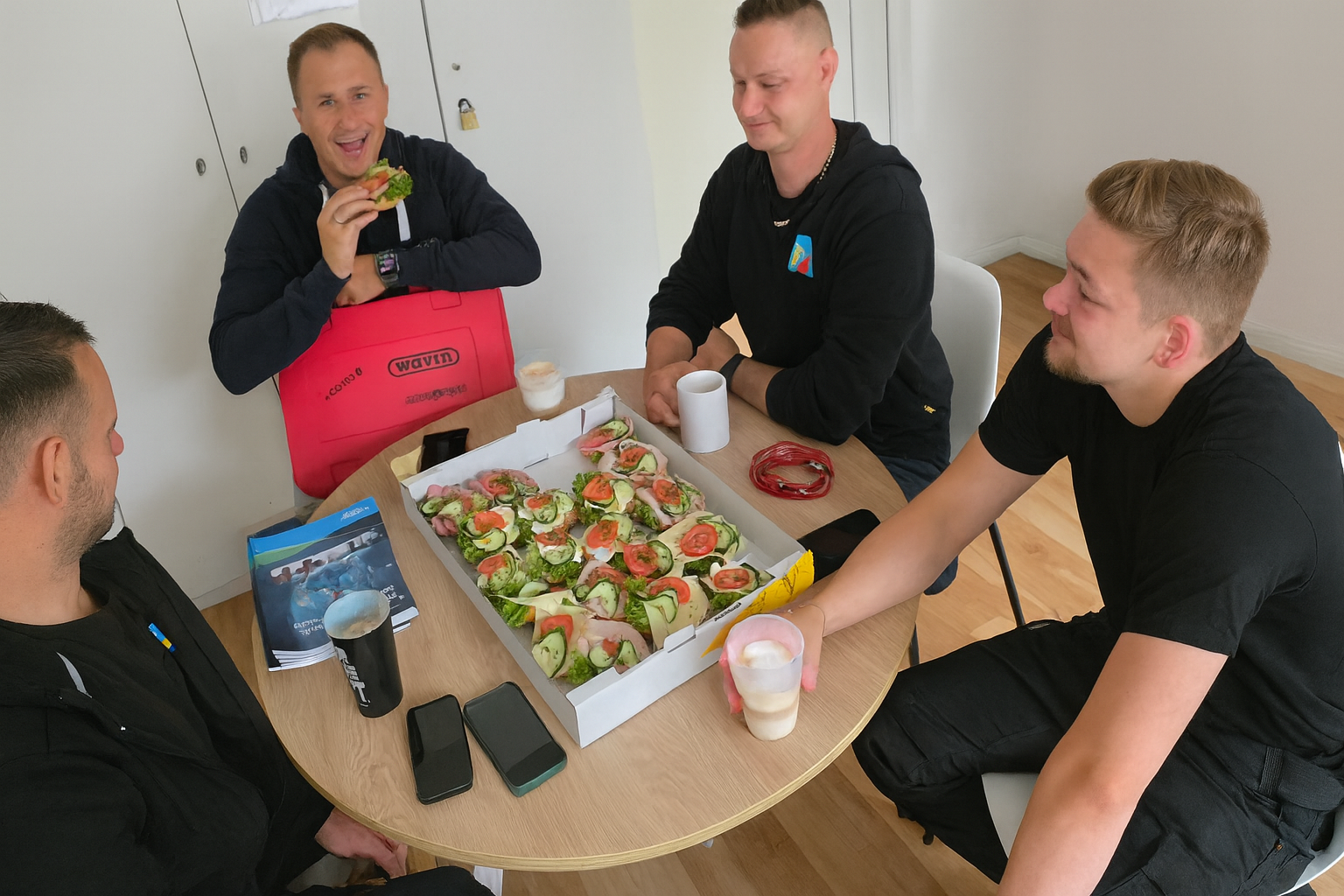 Ein Team des Alsterteams bei der Projektbeprechung