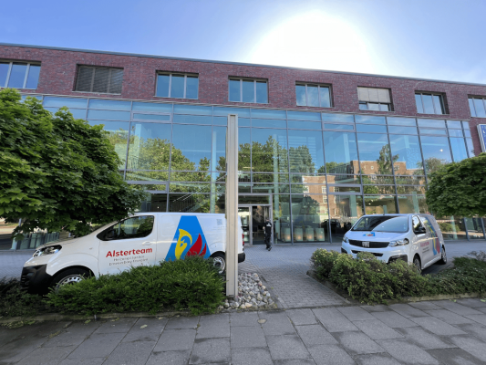 Das Alsterteam im Notdiensteinsatz für ein Unternehmen